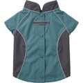 Pvxvg Hoodless Windbreaker Pet Jacket Large Teal Charcoal - Product view