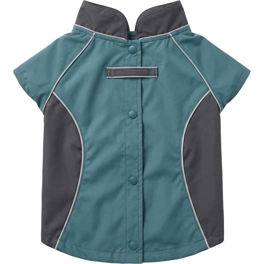 Pvxvg Hoodless Windbreaker Pet Jacket Large Teal Charcoal