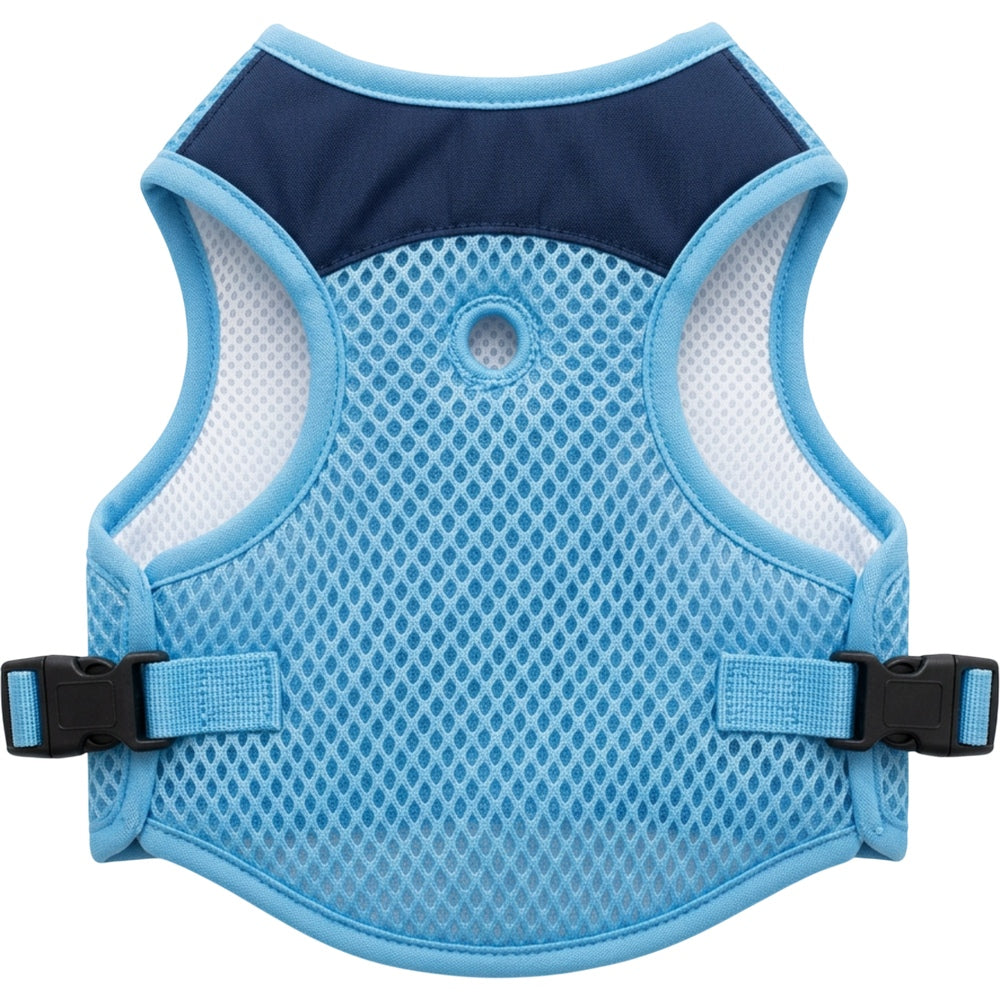 Pvxvg Open-Mesh Pet Vest Small Sky Navy - Product view